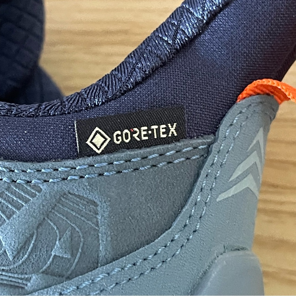 HOKA Men’s Kaha 2 Low GTX Leather Gore-Tex Hiking Sneakers. 8.5 D blue grey - Picture 7 of 13